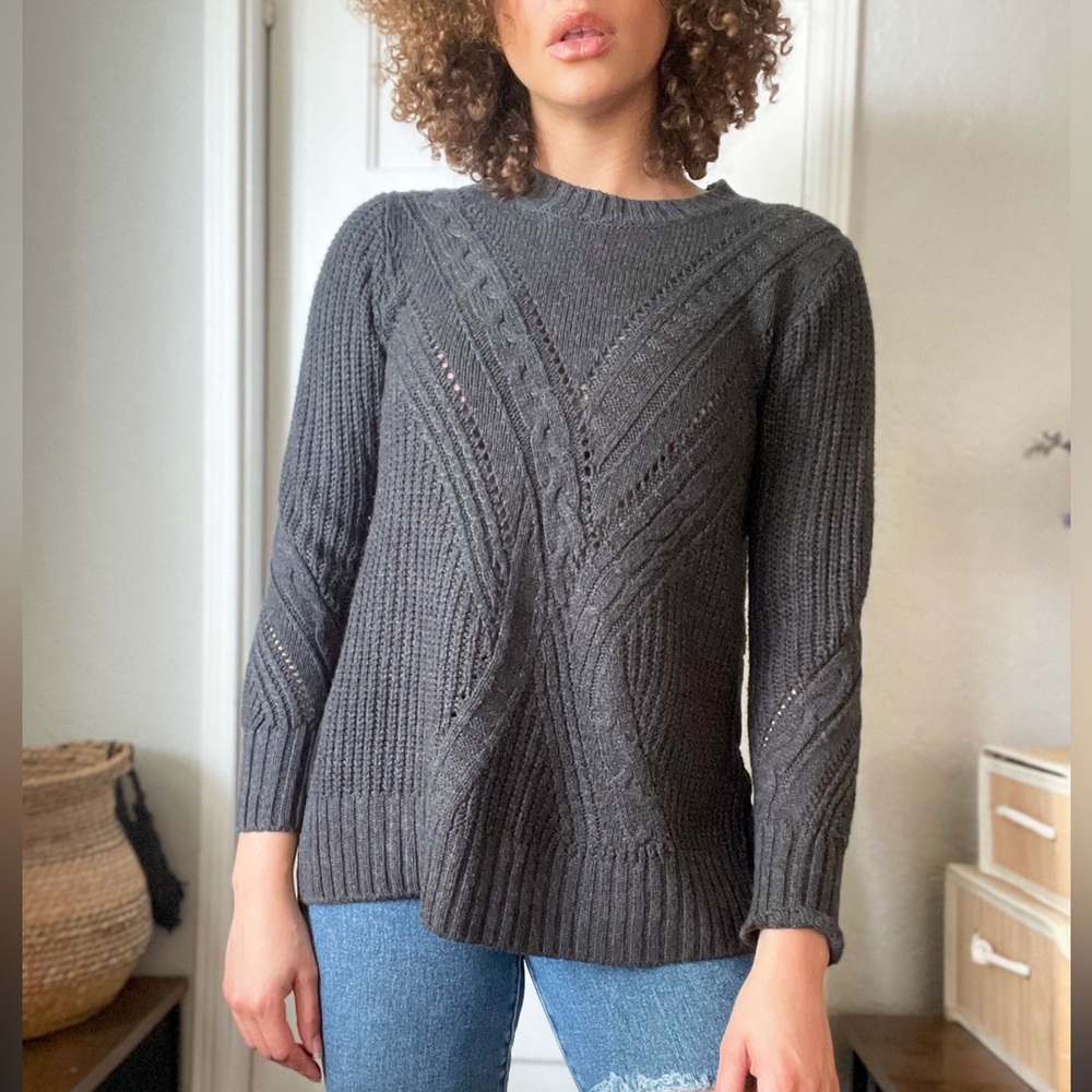 ✨ Thakoon Knit Mesh Sweater
